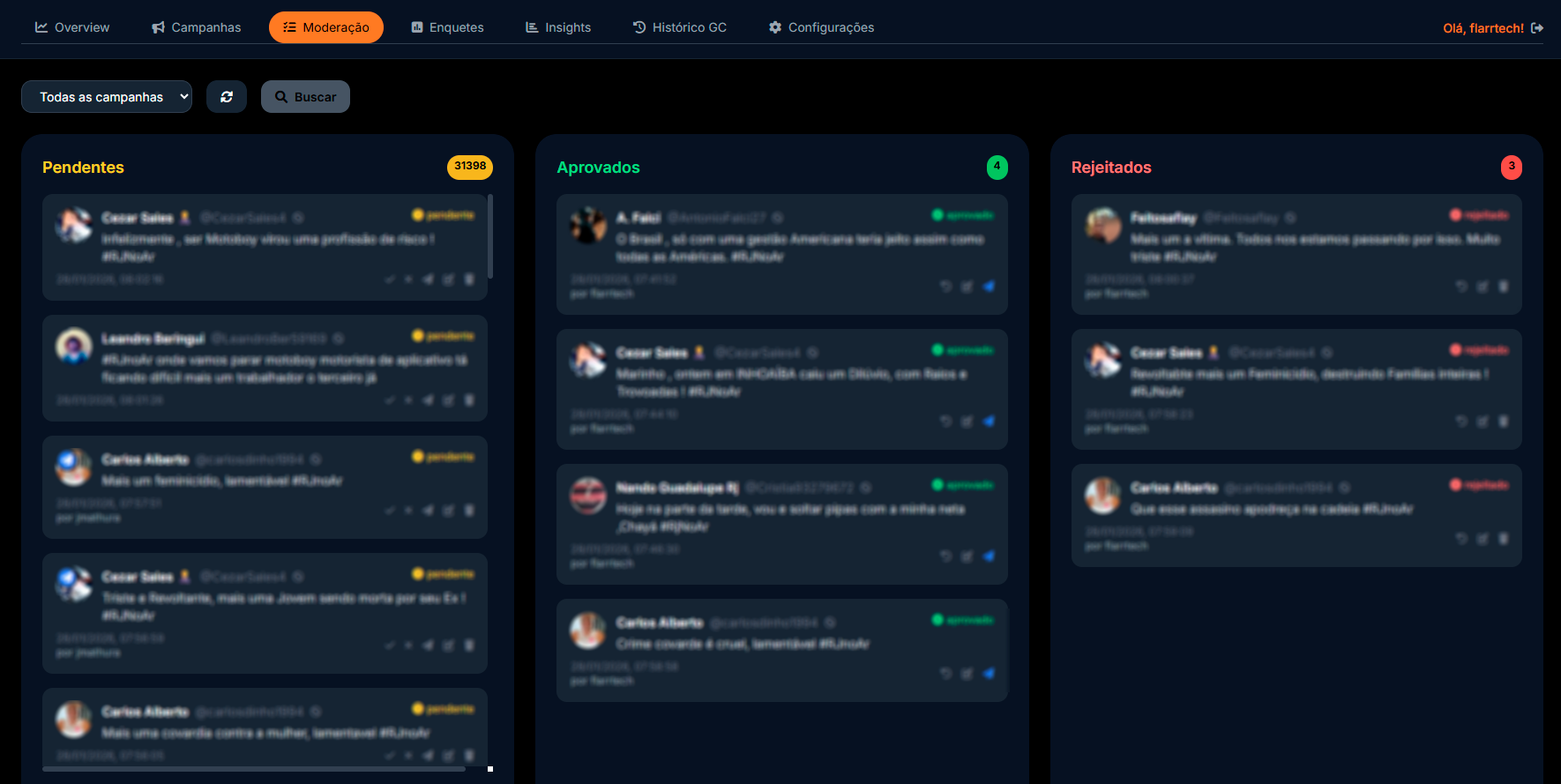 Fluxo de funcionamento do Flarr